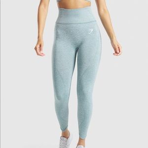 Gymshark Vital Rise Leggings in Light Green Marl
